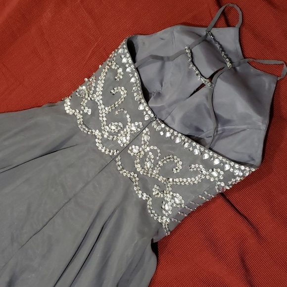 FORMAL Long Dress with Train Woman Size M - Picture 3 of 11